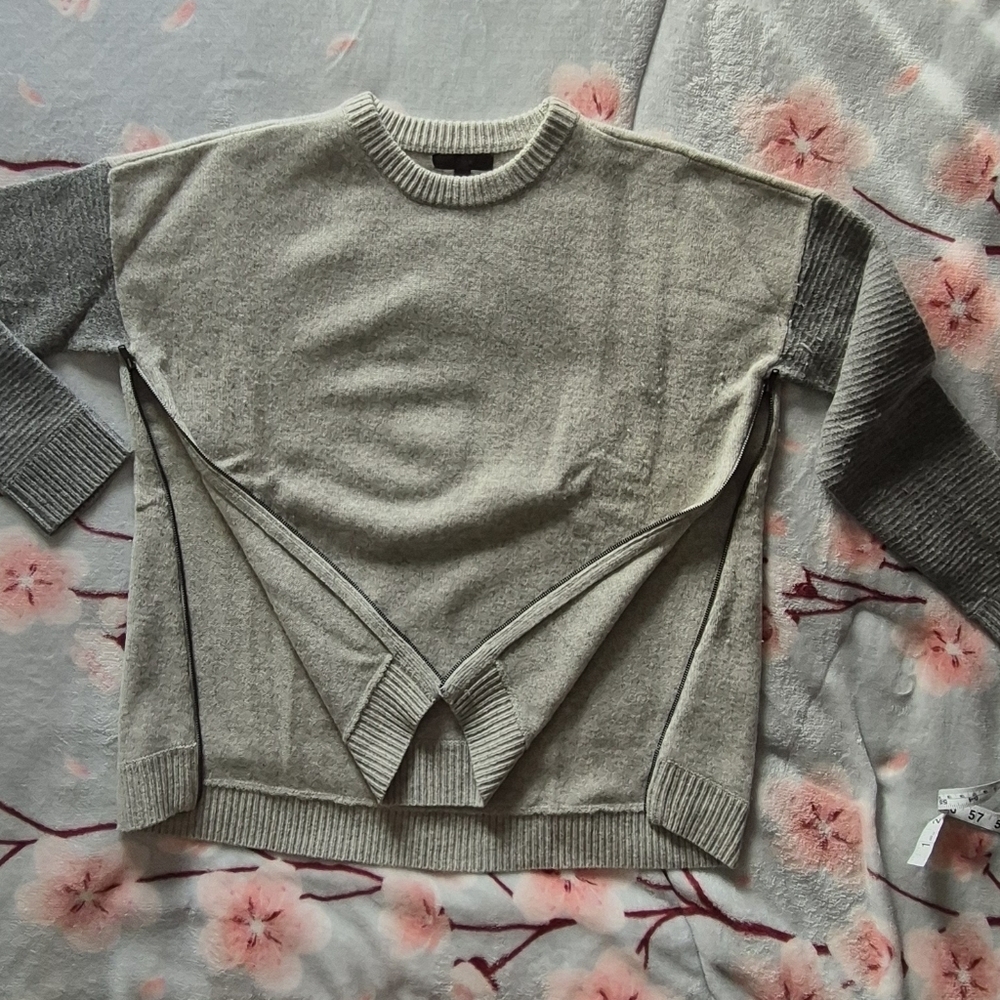 J. Crew Heather Gray Knit Sweater - Picture 2 of 5